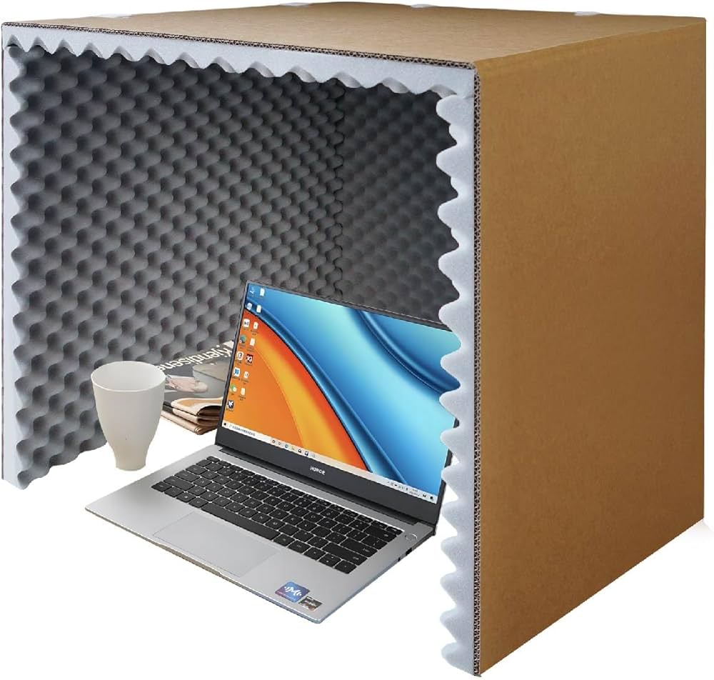 Amazon | Kurflo 改良版 防音ボックス 4cm厚手防音材 LEDライト