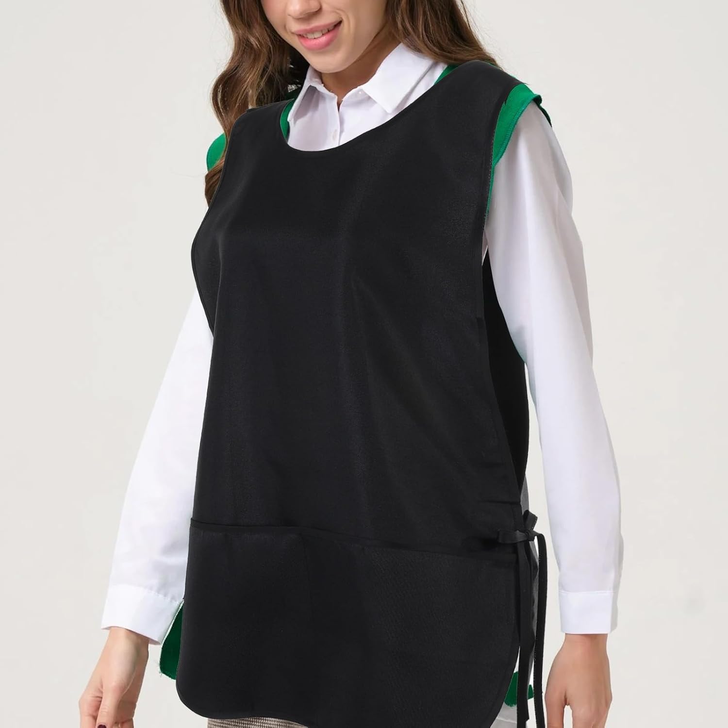 Unisex Cobbler Apron with 2 Pockets, Adjustable Water & Oil Resistant Apron Art Smock for Work Kitchen Cooking - Image 5