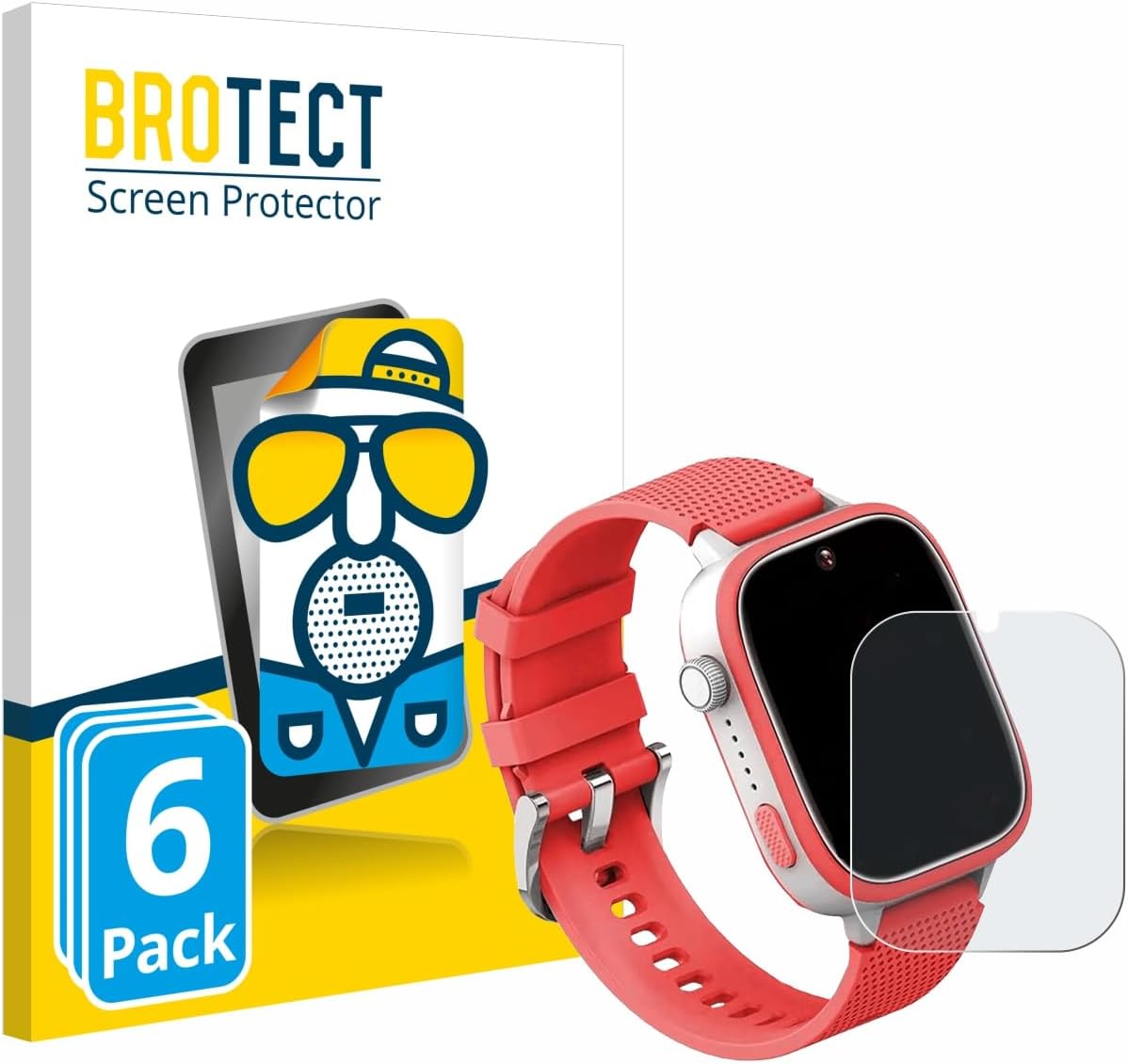 brotect Screen Protector Anti-Glare Compatible with AngelTech Kids Smartwatch Ultra 1.83" (6 Pack) Screen Protector Matte, Protection Film