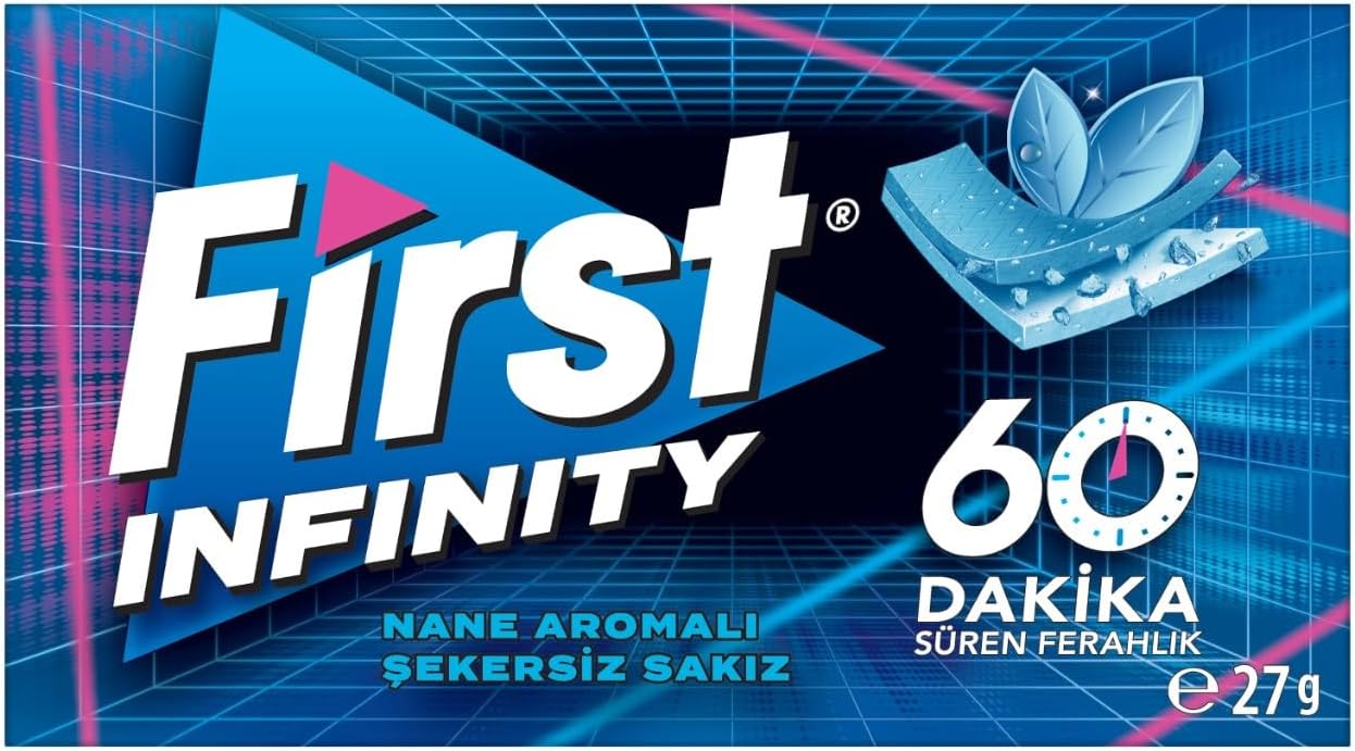 First Infinity 60 Dk Nane Aromalı Şekersiz Sakız 27 gr