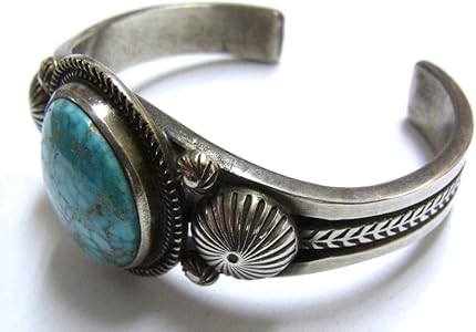 Amazon | 【Calvin Martinez作】ターコイズMt・バングル | ネックレス 通販