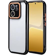 M.TK moveteck Xiaomi Mi 13T Pro K l f Renkli Kamera Lens Koruma Detayl  Arkas   effaf Kenar  Renkli Oval Silikon, Siyah, Tek Ebat, vitamin-13tpro-siyah