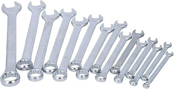 BRILLIANT TOOLS BT011015 Combination Spanner Set 15 Pieces [Powered by KS Tools]