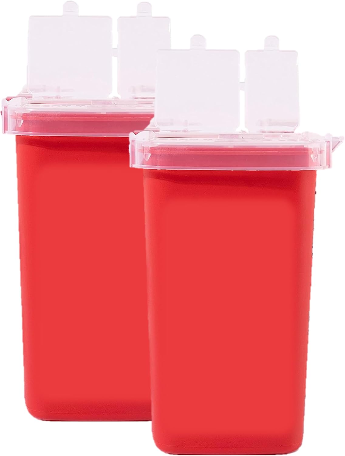 Dealmed Sharps Container, 1 Quart Flip Lid, Removal Port, Red (Case of 100)