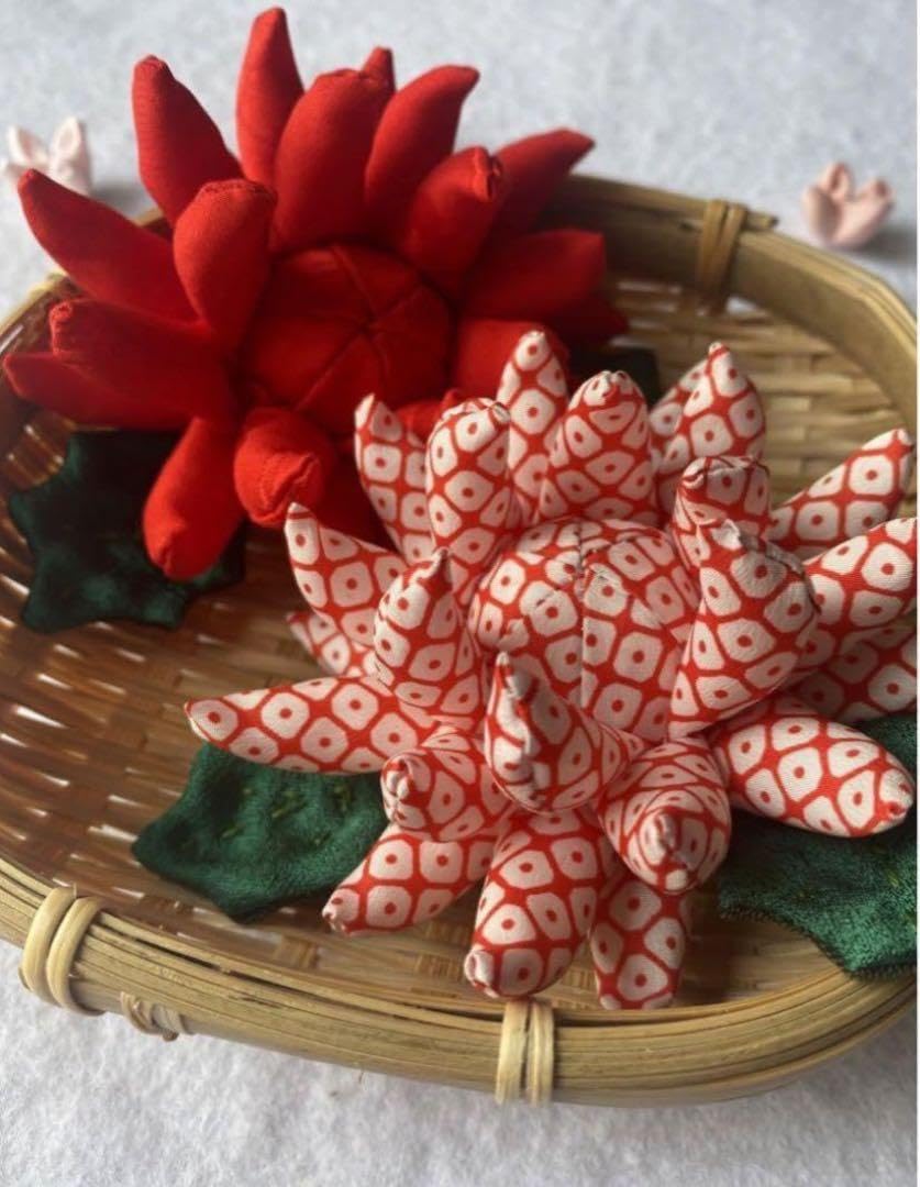 ちりめん細工「菊」2個セット