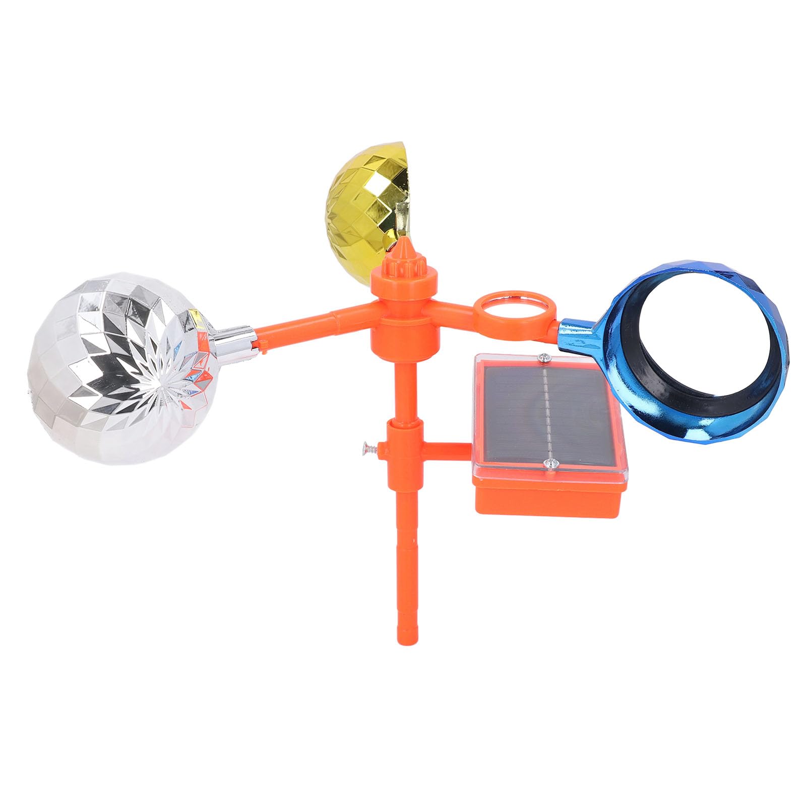 Haofy Disuasor de Pájaros Reflectante, Dispositivo Giratorio Visual con Sonido Alimentado por Energía Solar para Espantapájaros en el Campo, Plástico ABS Colorido