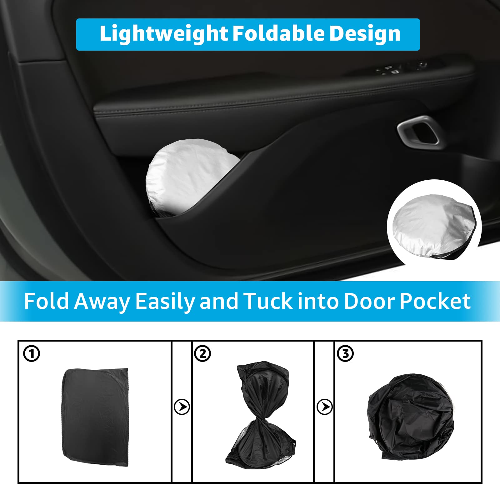 Buy Front Windshield Sun Shade Foldable Sunshade Protector Custom Fit