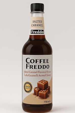 Kahve Şurubu Aroması, Fitre Kahve, Espresso 750 ml (Tuzlu Karamel Aromalı)