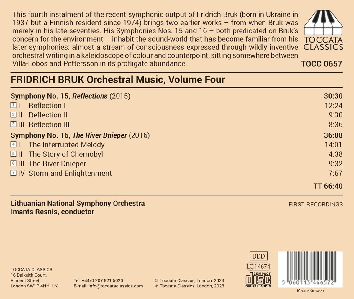 Fridrich Bruk: Orchestral Music, Vol. 4
