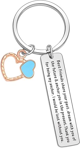 Llavero de mejores amigos para mujeres, regalo de mejor amiga, llavero de primo, llavero de mejor amiga, joyería de graduación