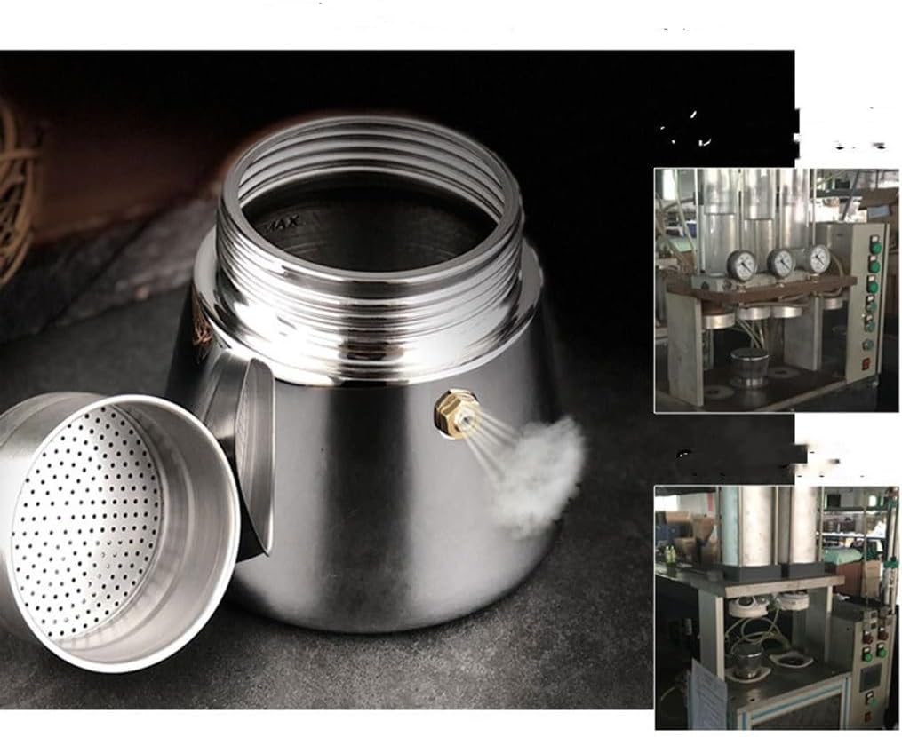 The 304 Stainless Steel Mocha Pot Suitable Induction Cooker Powder Sheet 200 Ml Portable Coffee