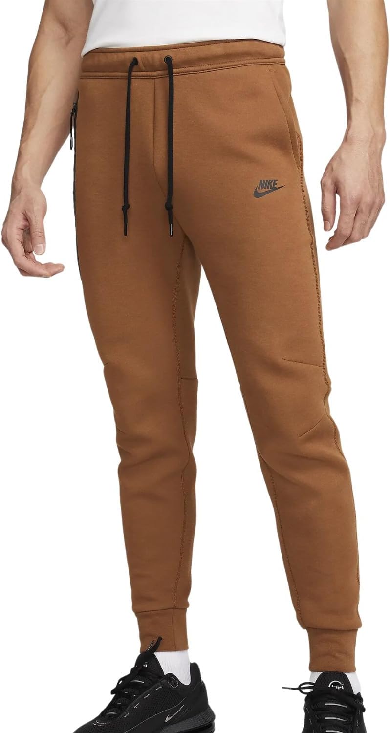 Nike Sportswear Tech Fleece Windrunner Men's Jogger Pants Size-X-Small, Light British Tan/Black