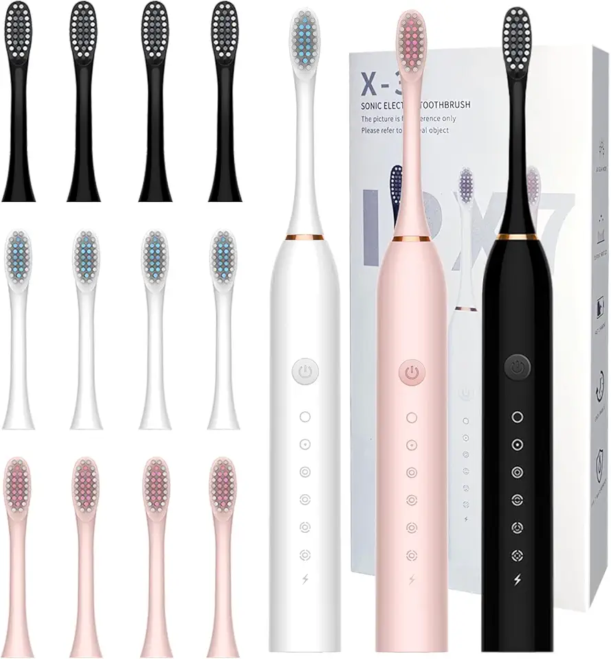 Electric Toothbrush Set 3-Pack