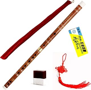Traditional Handmade Chinese Musical Instrument Bamboo Flute Dizi in D Key 1 Pcs