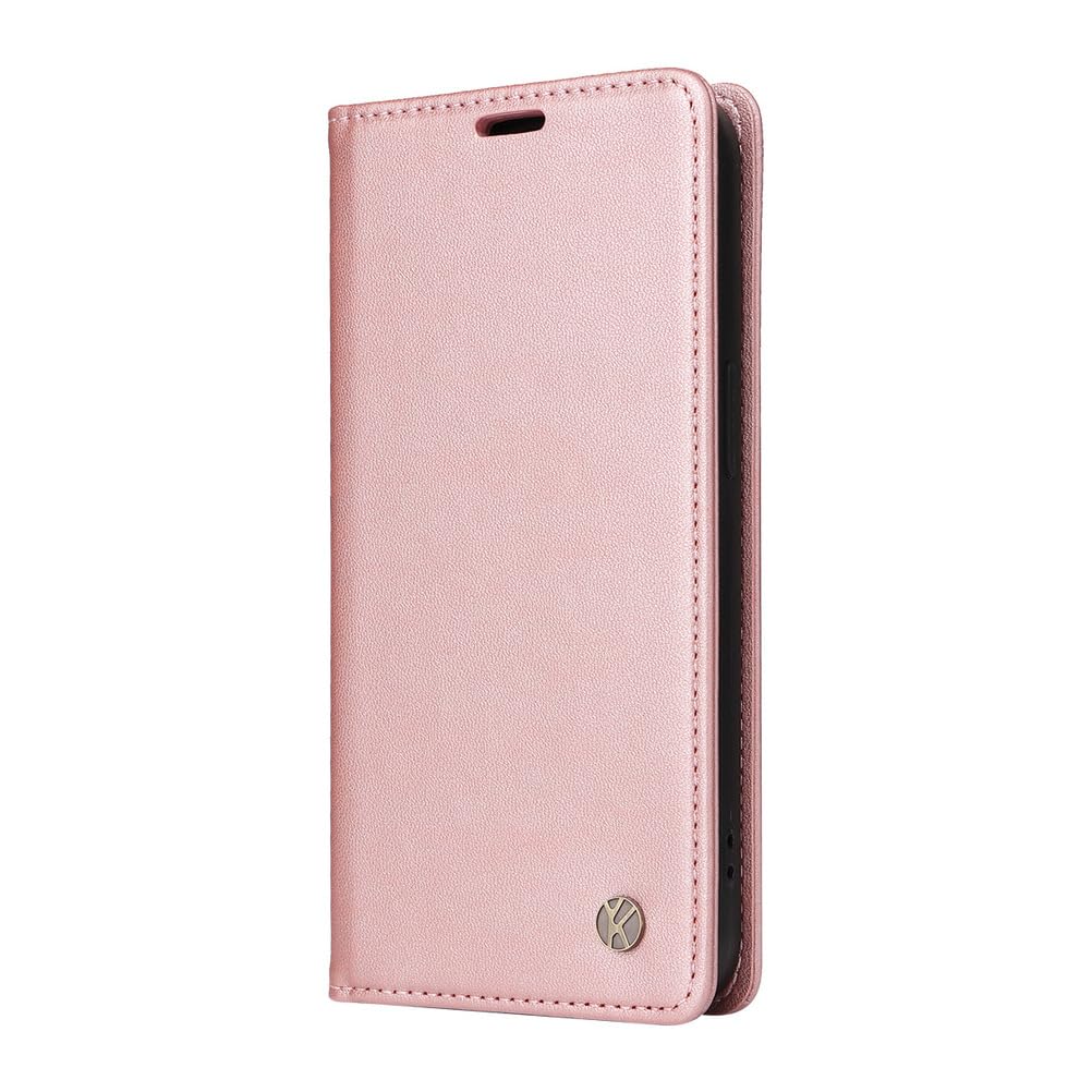 Portmonetka etui do iPhone 17 Pro Max / 17 Pro / Air/17, dla mężczyzn i kobiet, skórzane, z uchwytem na karty, funkcja ssania, etui z klapką, miękkie etui wewnętrzne, różowe, 17