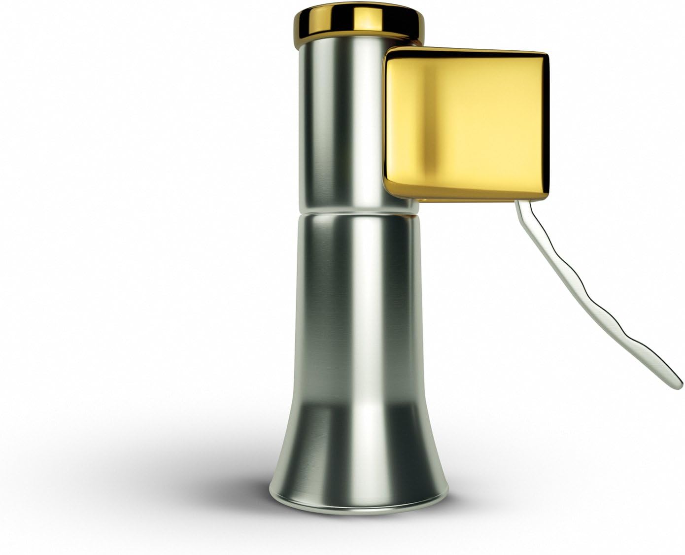 Product image of Champagne Bottle Opener. Open your bottles with this One-hand corkscrew. Elegant, original and easy to use. Stainless steel with golden details. (Model Gold)