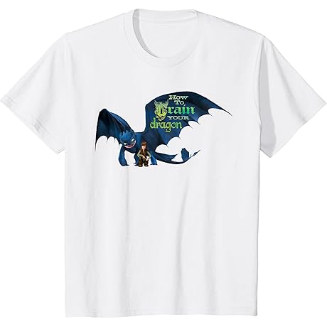 Kids DreamWorks Dragons: Toothless and Hiccup Title T-Shirt