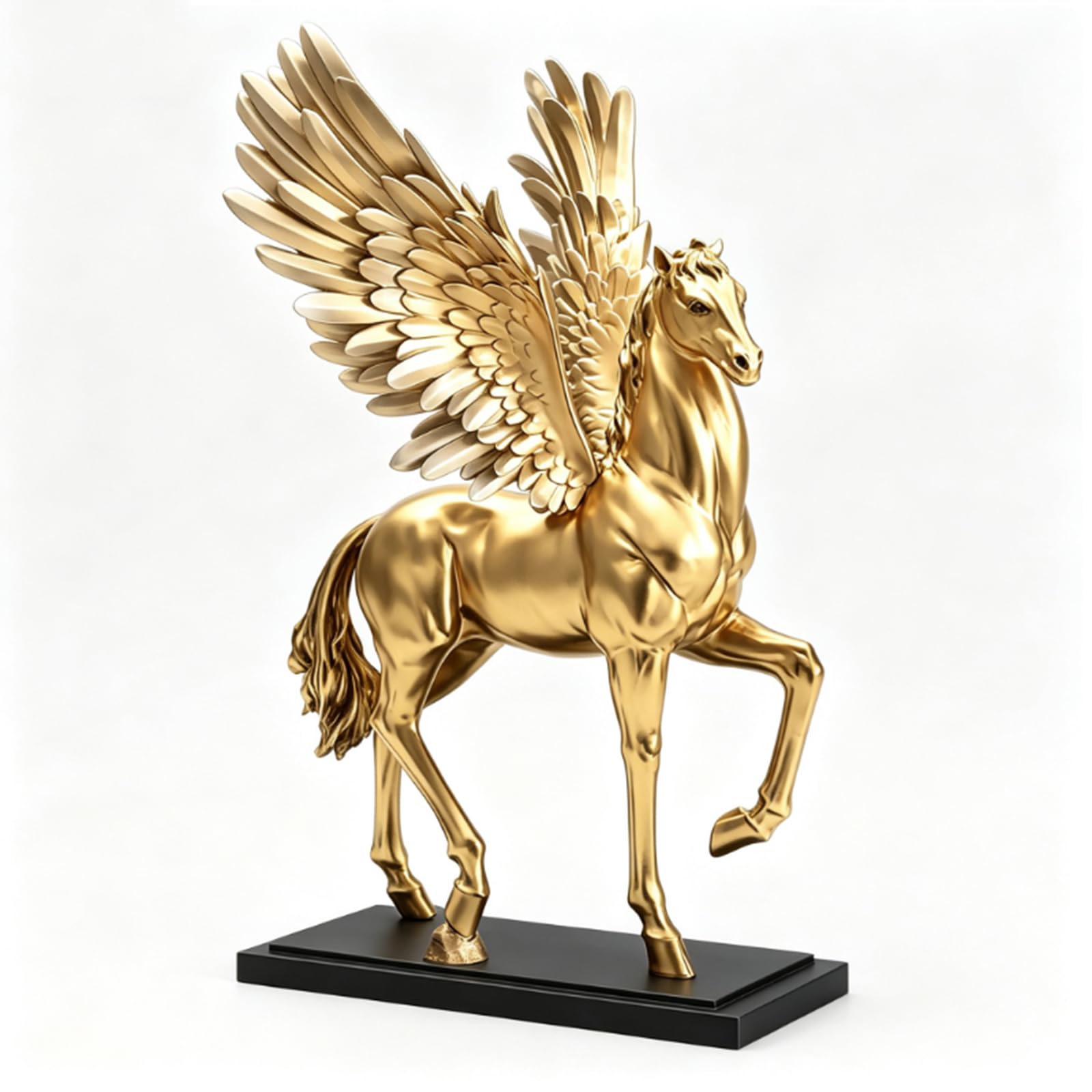 Hhhxkkuu Luxurious Pegasus Sculpture Modern Art Resin Figurine