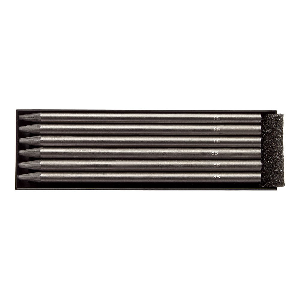 Jackson's : Graphite Lead Refill : 5.6mm : Pack of 6 : 8B
