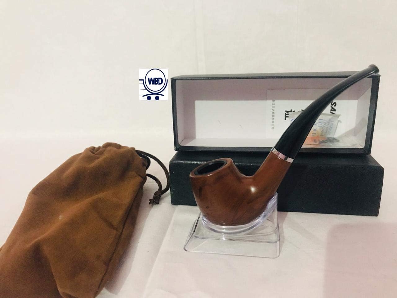 WBD Smoking Pipe with Cleaning Kit and Stand