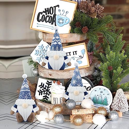 Gehydy-Set-of-3-Christmas-Gnomes-Decorations-Handmade-Gnome-Plush-Stuffed-Xmas-Decor-for-Home-Kitchen-Farmhouse-Tiered-Tray-Blue Gehydy Set of 3 Christmas Gnomes Decorations Handmade Gnome Plush Stuffed Xmas Decor for Home Kitchen Farmhouse Tiered Tray Blue