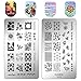 Ejiubas Gel Nail Polish Kit Nail Stamping Kit Flower for Nail Art Design EJB-01 X 02