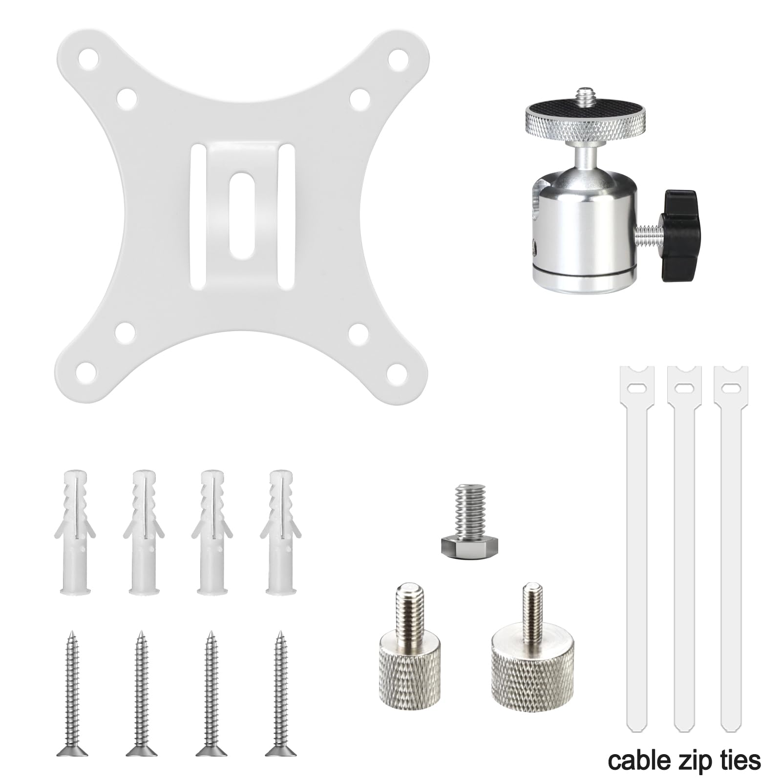 2-Be-Best Support de vidéoprojecteur, support de plafond réglable universel pour mini projecteur, blanc