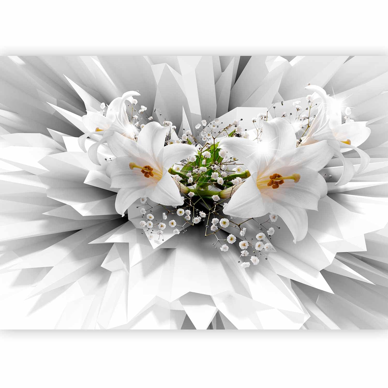 murando Photo Wallpaper Flowers Lily 150x105 cm Non-Woven Premium Art Print — image 1