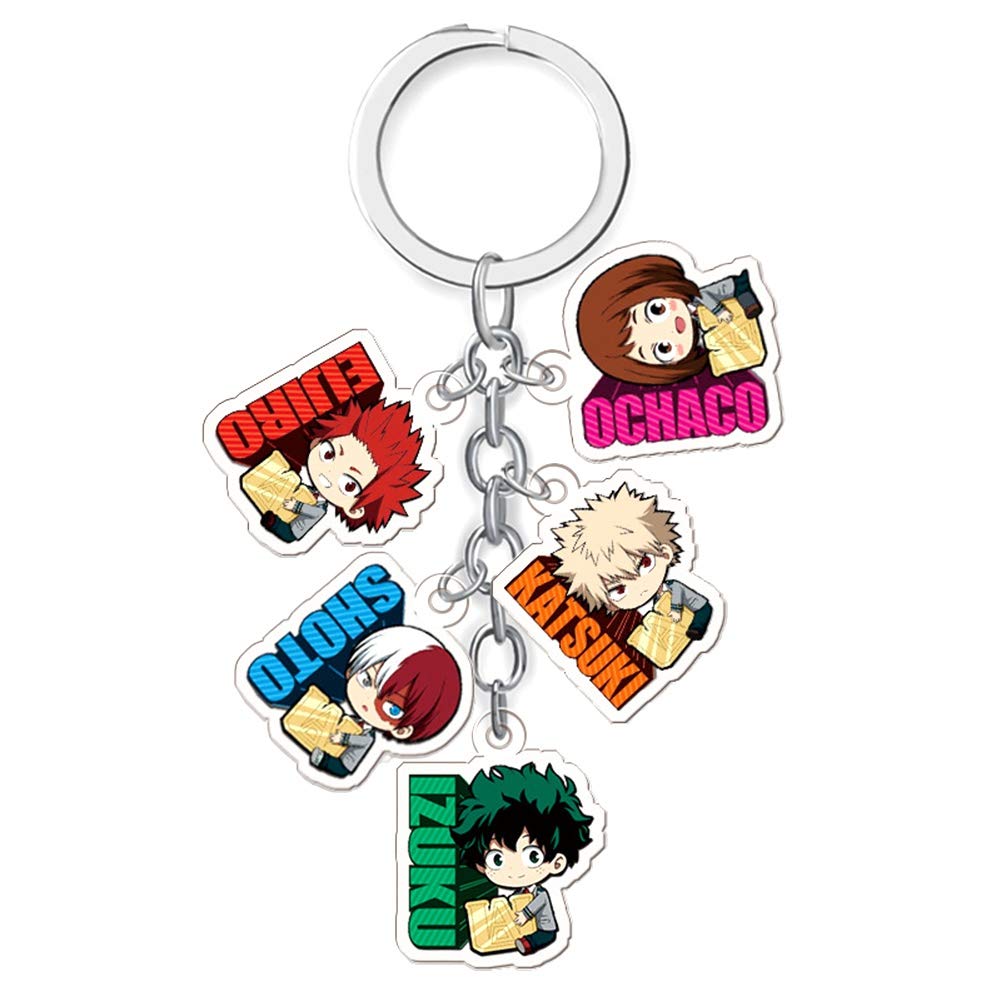 My Hero Academia Keyring Acrylic Keychain Novelty Accessory Cartoon Collectible Pendants