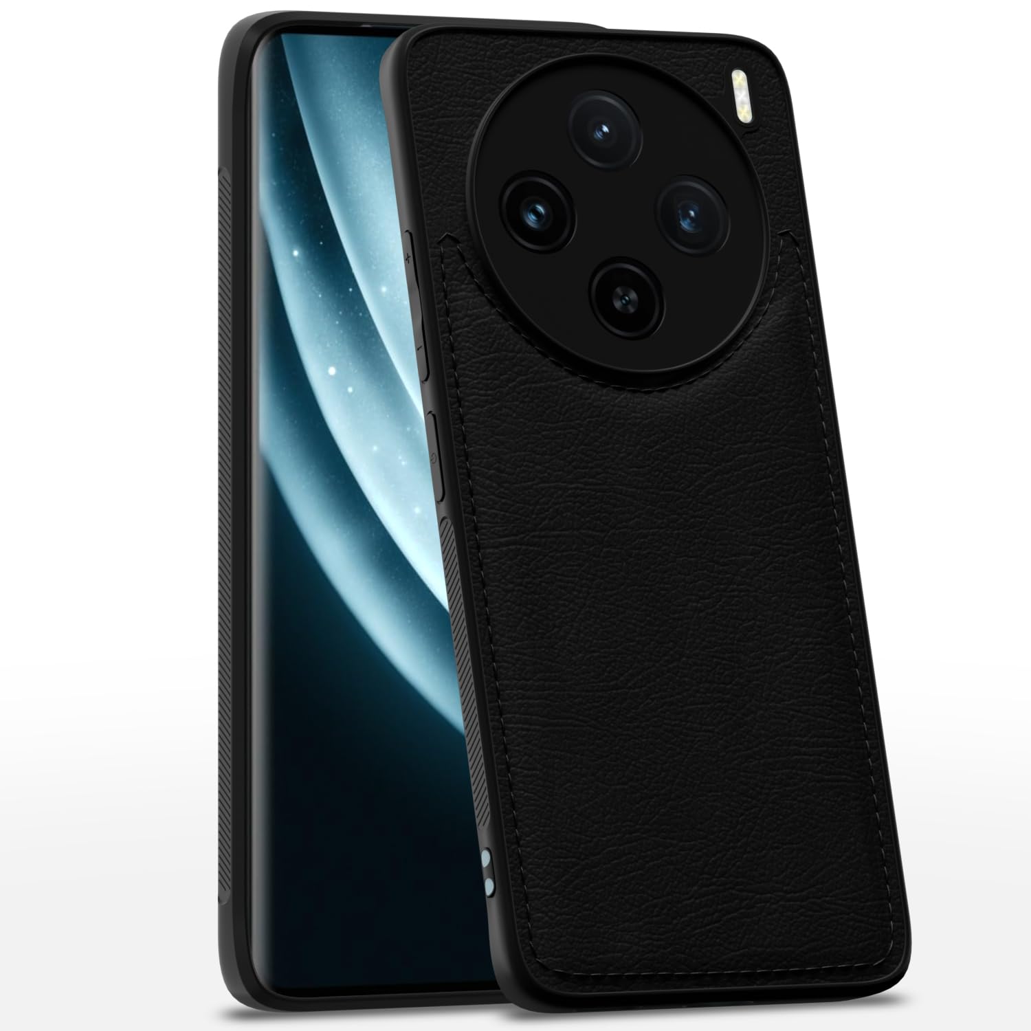 Pikkme Vivo X100 5G Back Cover | Flexible Pu Leather | Full Camera Protection | Raised Edges | Super Soft-Touch | Bumper Case for Vivo X100 5G (Black) (B0D794P8Q2) Amazon Price History, Amazon Price Tracker