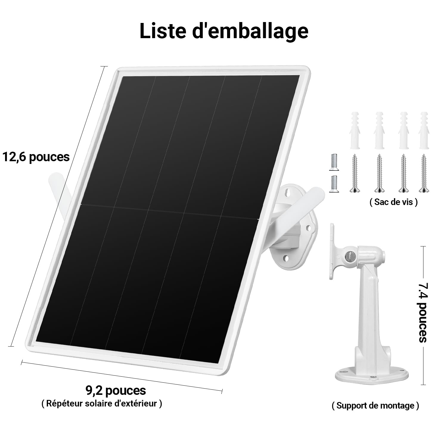 Répéteur Solaire d'extérieur résistant aux intempéries, amplificateur de Signal Internet sans Fil 2,4 GHz avec énergie Solaire + Batterie de 20000 mAh, Pas de Zones mortes WiFi pour la