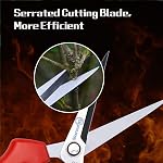 Sanung 2 Pack Pruning Shears - Straight Stainless Steel Hand Pruner Garden Trimmer Scissors Clippers With PVC Handle Safety Lock for Gardening Tree Trimming