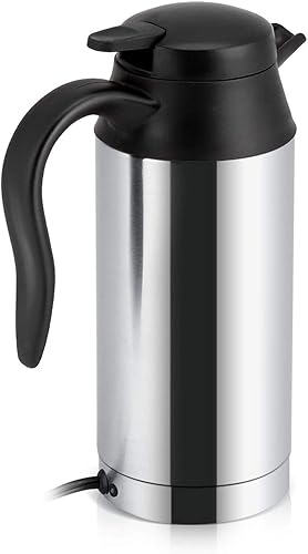 Miniatura 4 de Hervidor de acero inoxidable para coche, taza de agua de calefacción eléctrica, taza de café de calefacción, botella de agua de viaje, taza de
