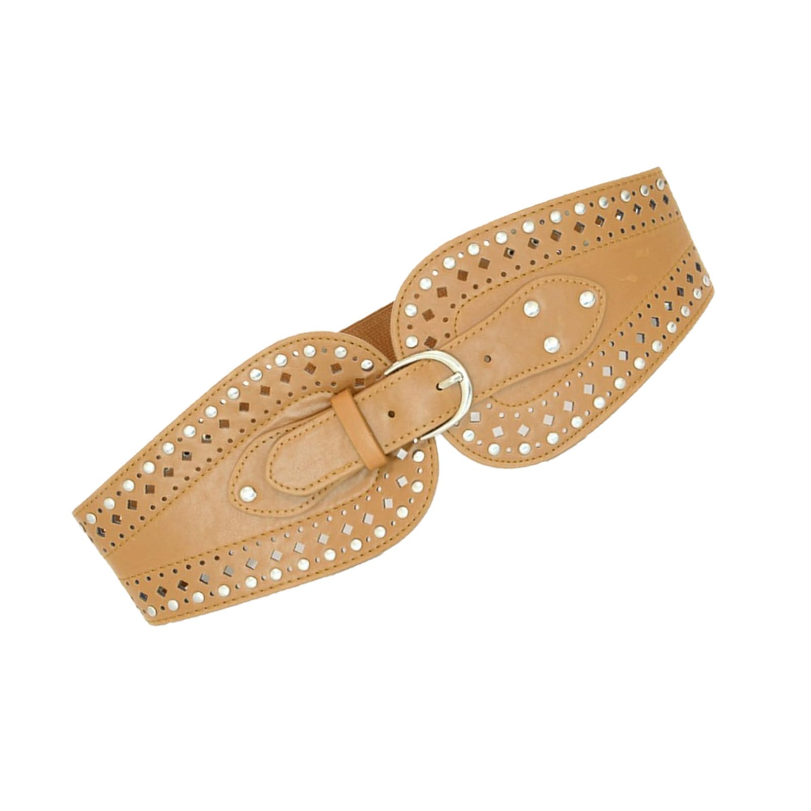 Kangnice Elegant Leather Waistband Unique Pants Dress Decorative Waist New Ladies Belts For Various Occasion