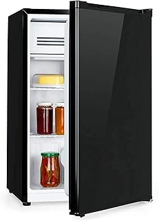 Refroidisseur à Boissons/Petit Réfrigérateur à Vin, Mini Réfrigérateur Congélateur Compact, Congelé + Réfrigéré, Éclairage LED - Salon, Mini Bar, Cave à Vin Électrique 76 litres