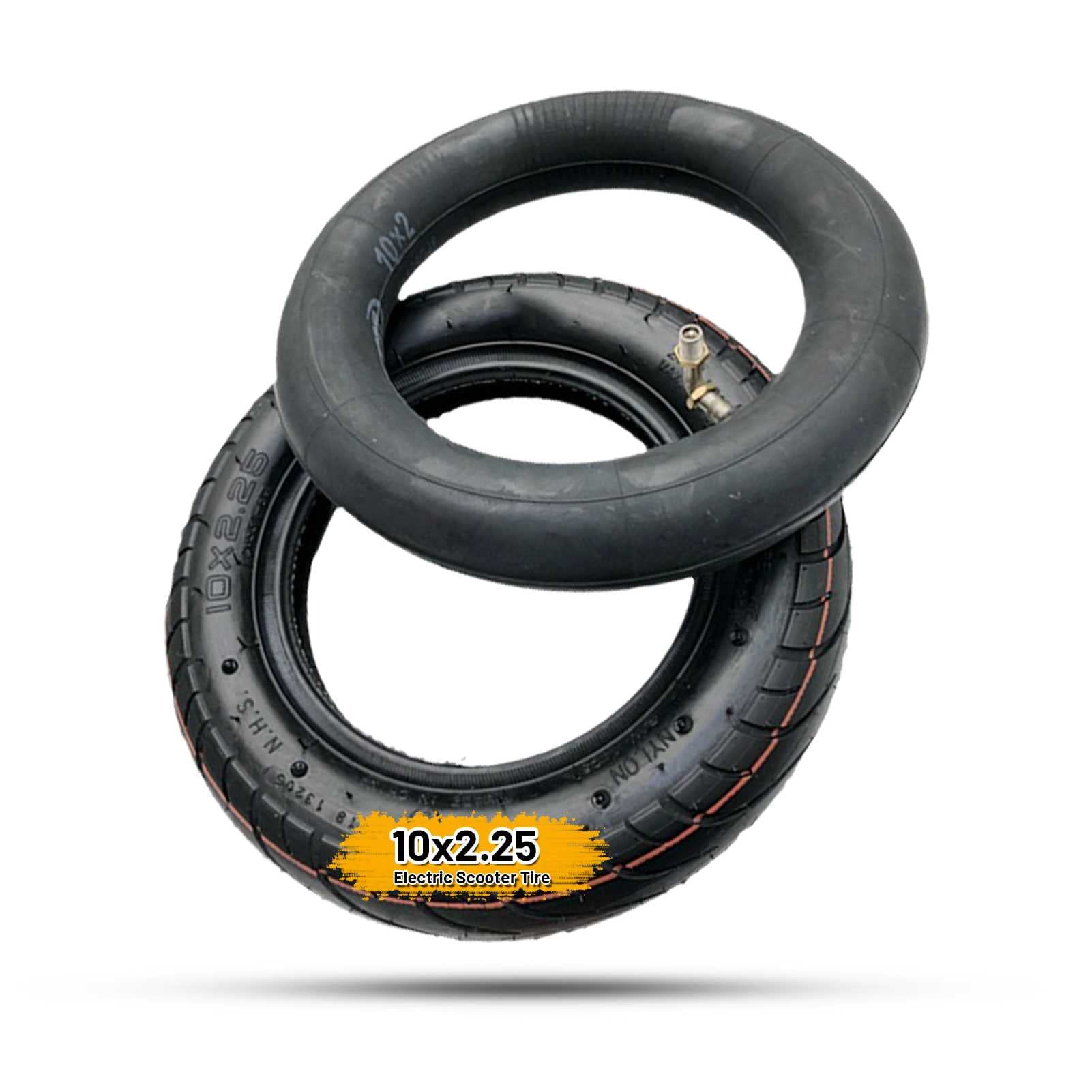 MZBZYU 10x2.25 Scooter Tire | 10x2.25 Tire Tube | 10x2.25 Tire + Inner Tube Set for Electric Scooter