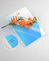 Vista 5 de Paquete de 5 hojas acrílicas iridiscentes translúcidas de plexiglás de color, panel de plástico fácil de cortar para proyectos de arte de bricolaje