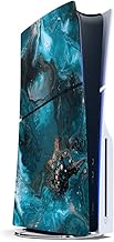 Skin compatible con Sony Playstation Slim 5 Disc Edition - Adhesivo decorativo para Sony Playstation Slim 5 Disc Edition, color azul