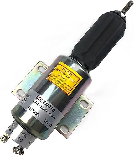 Thcbme Solenoid 2370-12E3U1B5S1A Fuel Shut Off Solenoid 12V for Woodward Disel Engine Parts