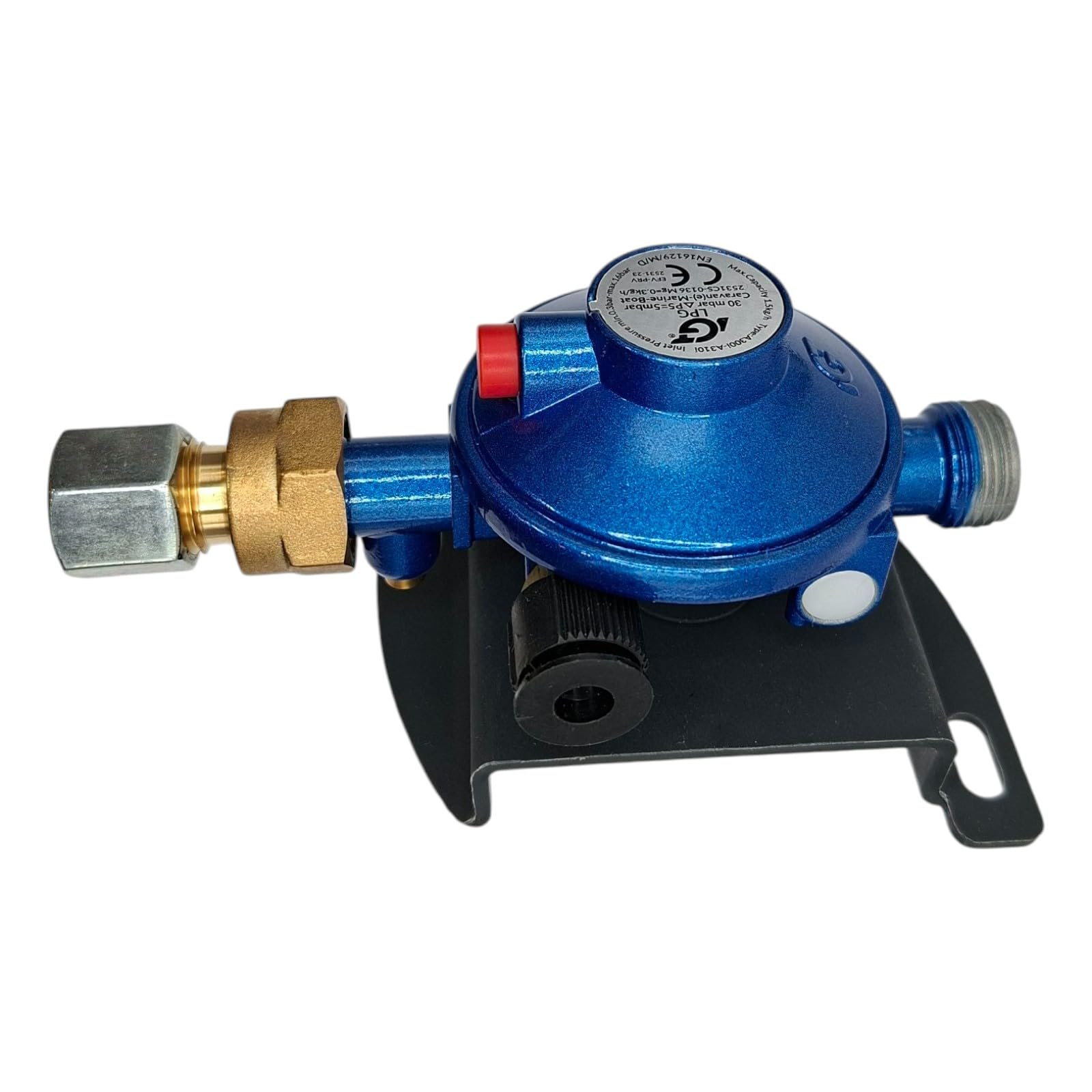 Regolatore di Pressione del Gas GPL 30mbar M20x1.5 10mm Passacavi per Paratia a Muro per Camper, Roulotte e Caravan