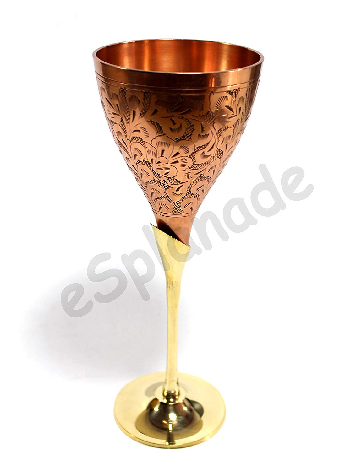 Copper Plated Champagne Glasses - Set of 2 -6