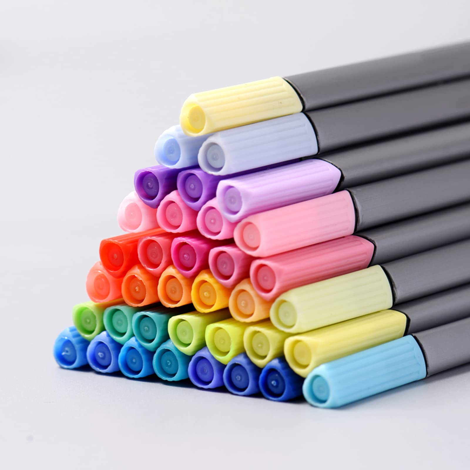 72 Fineliner-Stifte in leuchtenden Farben zum Zeichnen, 0,4 mm feine Spitze zum Skizzieren, professionelle Kunstmarker mit ergonomischem Griff, Metallgehäuse für Künstler,