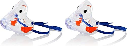 Pari Bubbles The Fish - Máscara de aerosol pediátrica - Paquete de 2