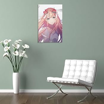 クレヨン画 フレーム付き Amazon.co.jp: 絵画 ダリフラ ヒロ ゼロツー ポスター 装飾画