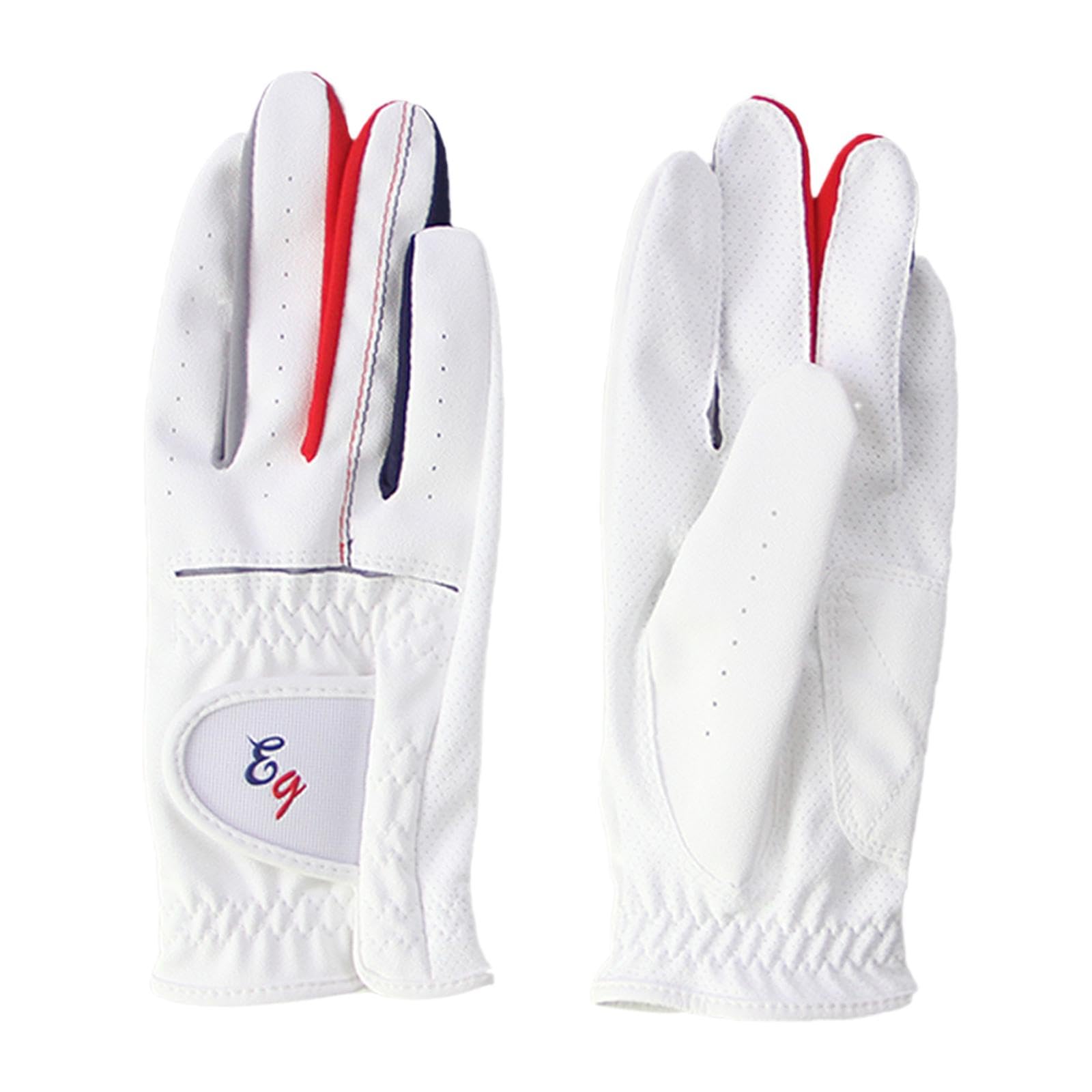 Damen Golfhandschuhe, rutschfeste Golfhandschuhe, Weiche Handschuhe für Linke Und Rechte Hand, Mesh Handschuhe für Golf, Radfahren Und Angeln