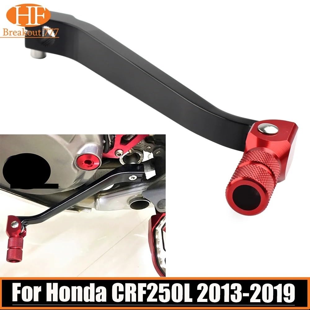 Palanca de cambios roja para CRF250L (2013-2019), fabricada en aluminio CNC 6061-T6. Piezas de motocicleta. Palanca de cambios plegable para motocicleta
