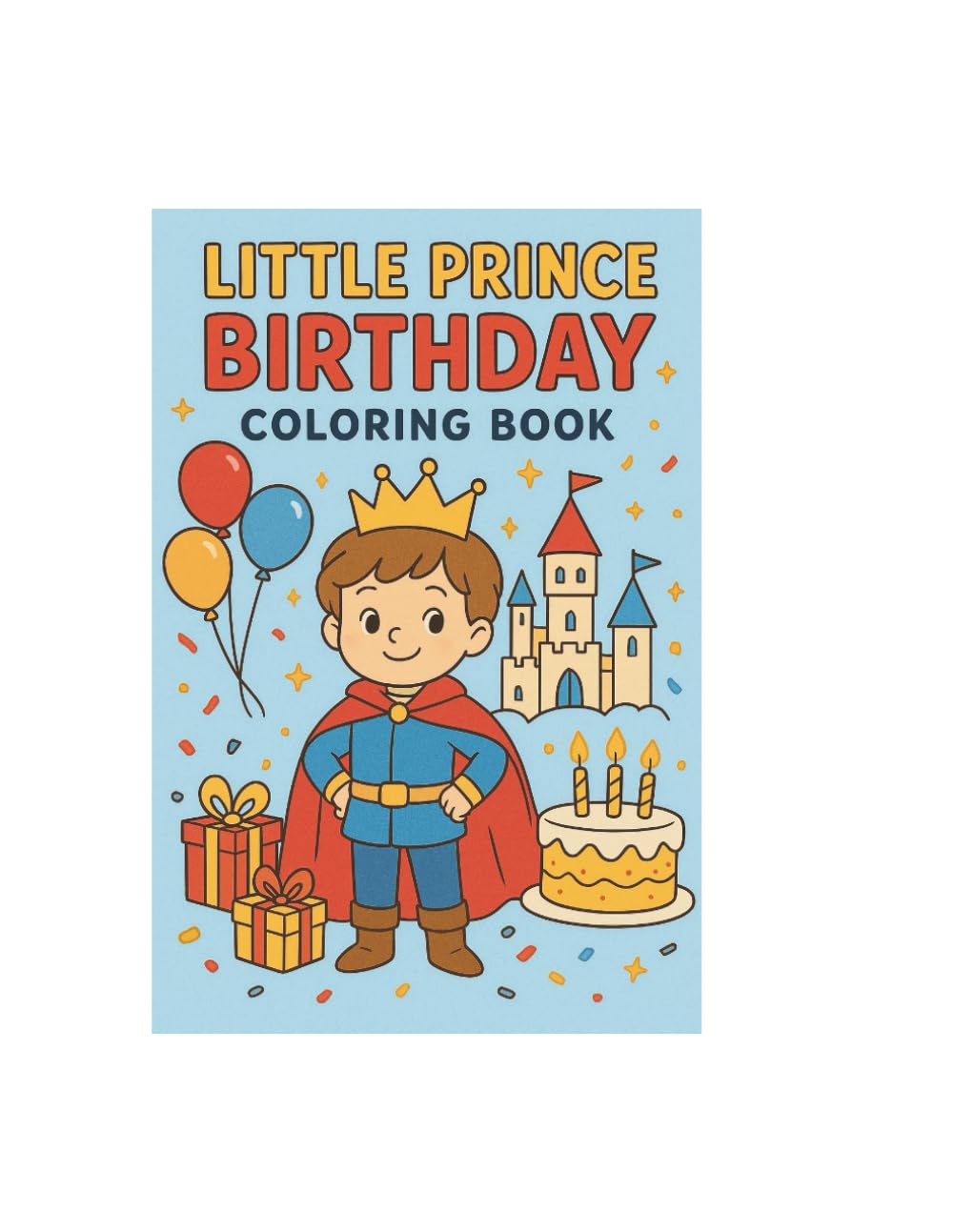 Little Prince Birthday Coloring Book