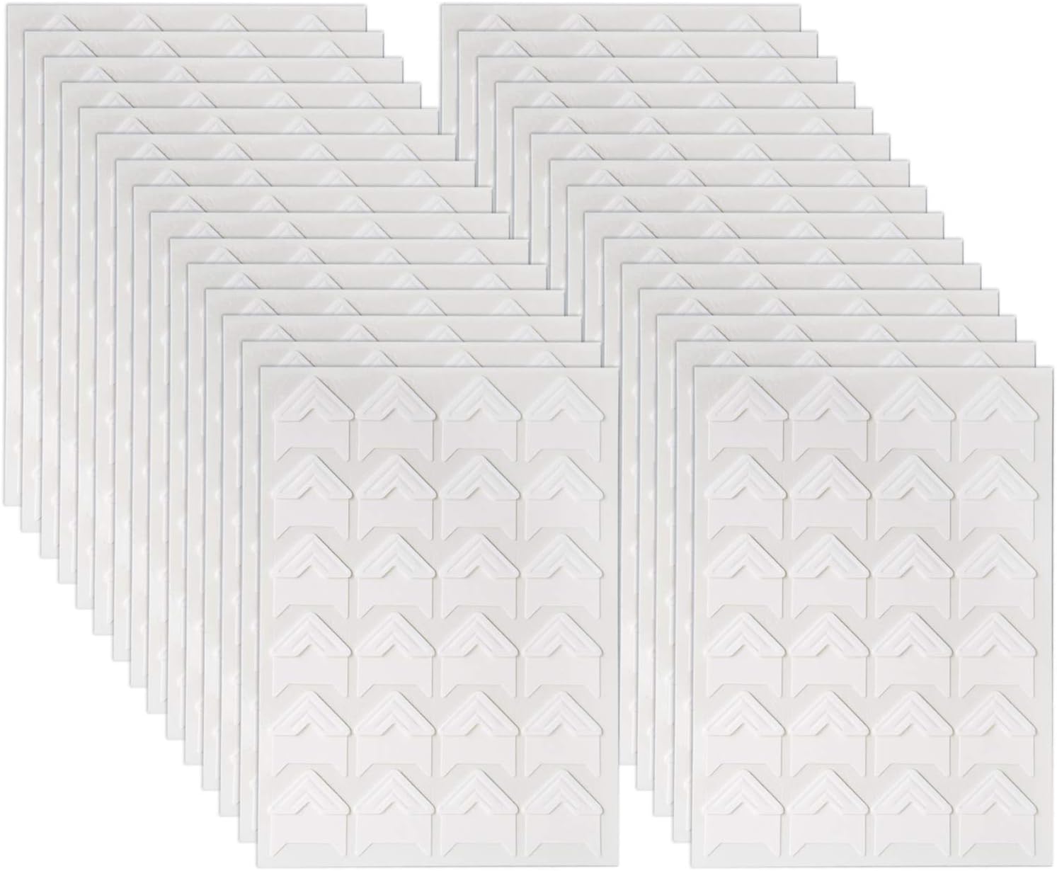 Nicunom 720 Pieces Self-Adhesive Photo Corners Acid Free Photo Mounting Corners for DIY Scrapbook Memory Books, Picture Album, White