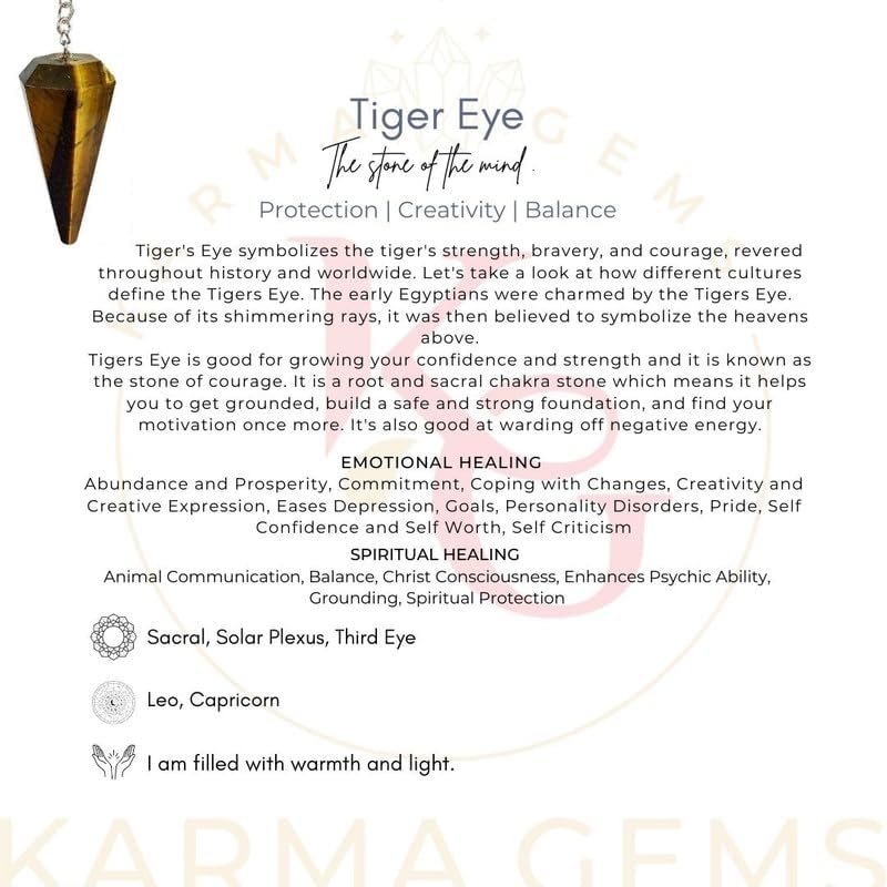 Miniatura 5 de Ojo de tigre, péndulo, cristales, tablero de Ouija, suministros para la fabricación de joyas, varillas de radiestesia, suministros de brujería