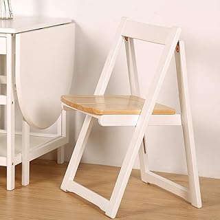 Gjrff Silla de Comedor Silla Moderna de Madera Maciza Minimalista Silla de Escritorio for el hogar for Adultos Silla de Comedor nórdica Silla Plegable, 4 Colores, tamaño: 42.5 * 53 * 70.5cm